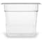 Carlisle Foodservice StorPlus Polycarbonate Food Pan, 2.5 qt, 6.38 x 6.75 x 6, Clear, Plastic 3068507 - alternate 3